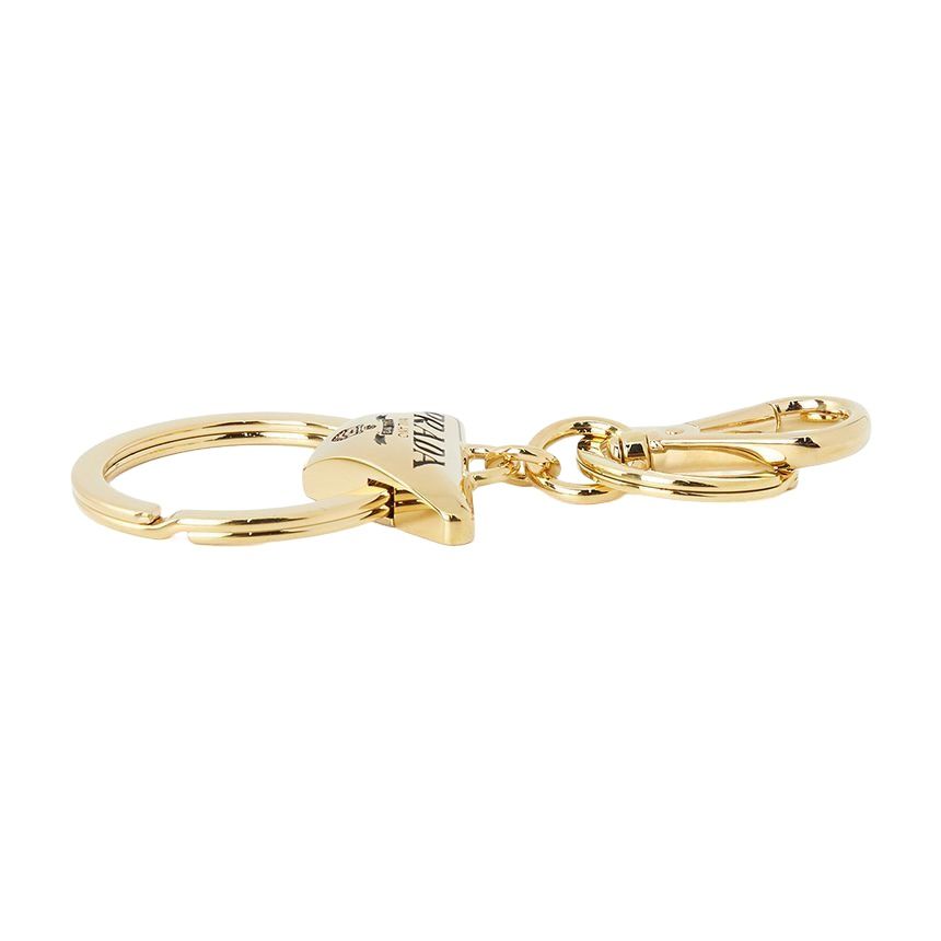 PRADA FW24 Logo Keyring 'Gold' 1PM037-66A-F019F