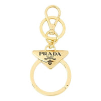 PRADA FW24 Logo Keyring 'Gold' 1PM037-66A-F019F