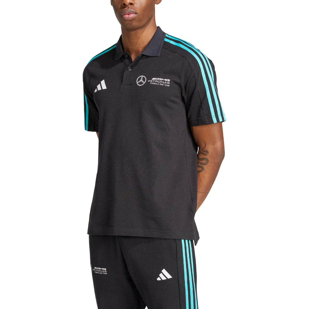 adidas Mercedes AMG Petronas Formula One Team DNA Polo Shirt 'Black' JV5430