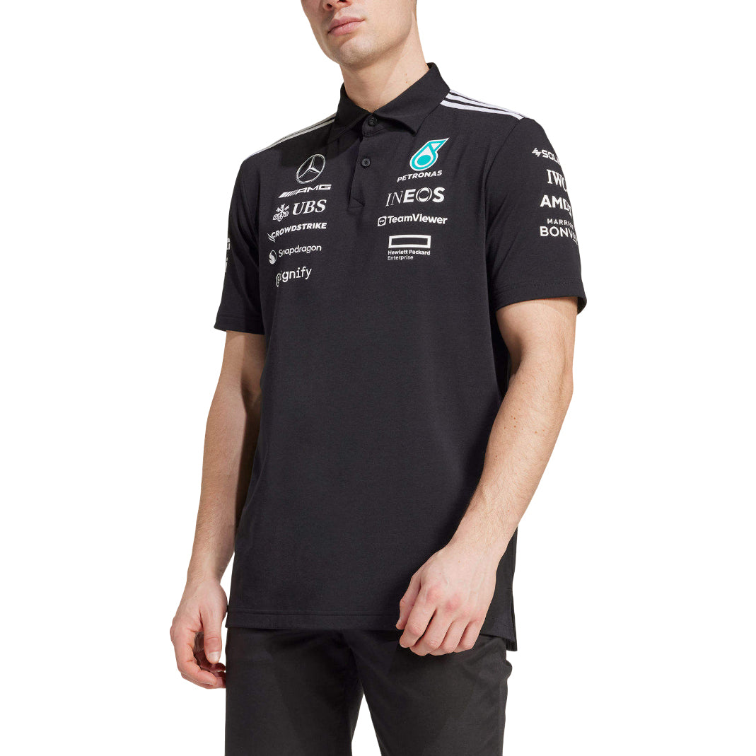 adidas Mercedes AMG Petronas Formula One Team Polo Shirt 'Black' JW5391
