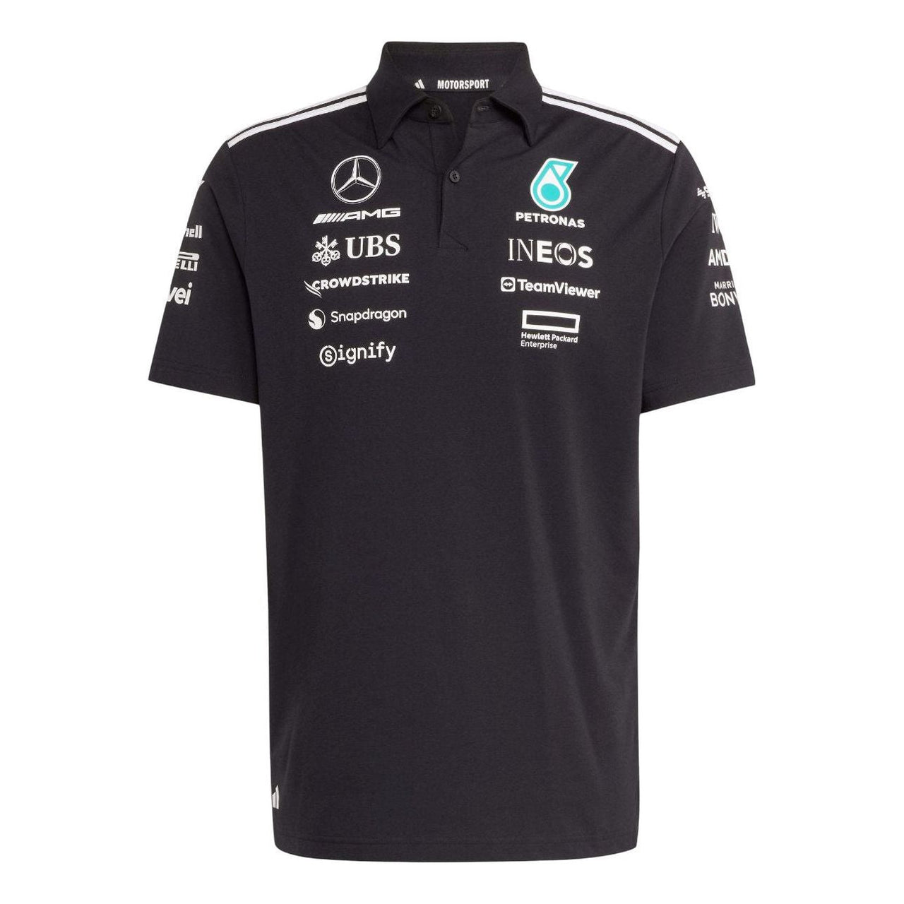 adidas Mercedes AMG Petronas Formula One Team Polo Shirt 'Black' JW5391