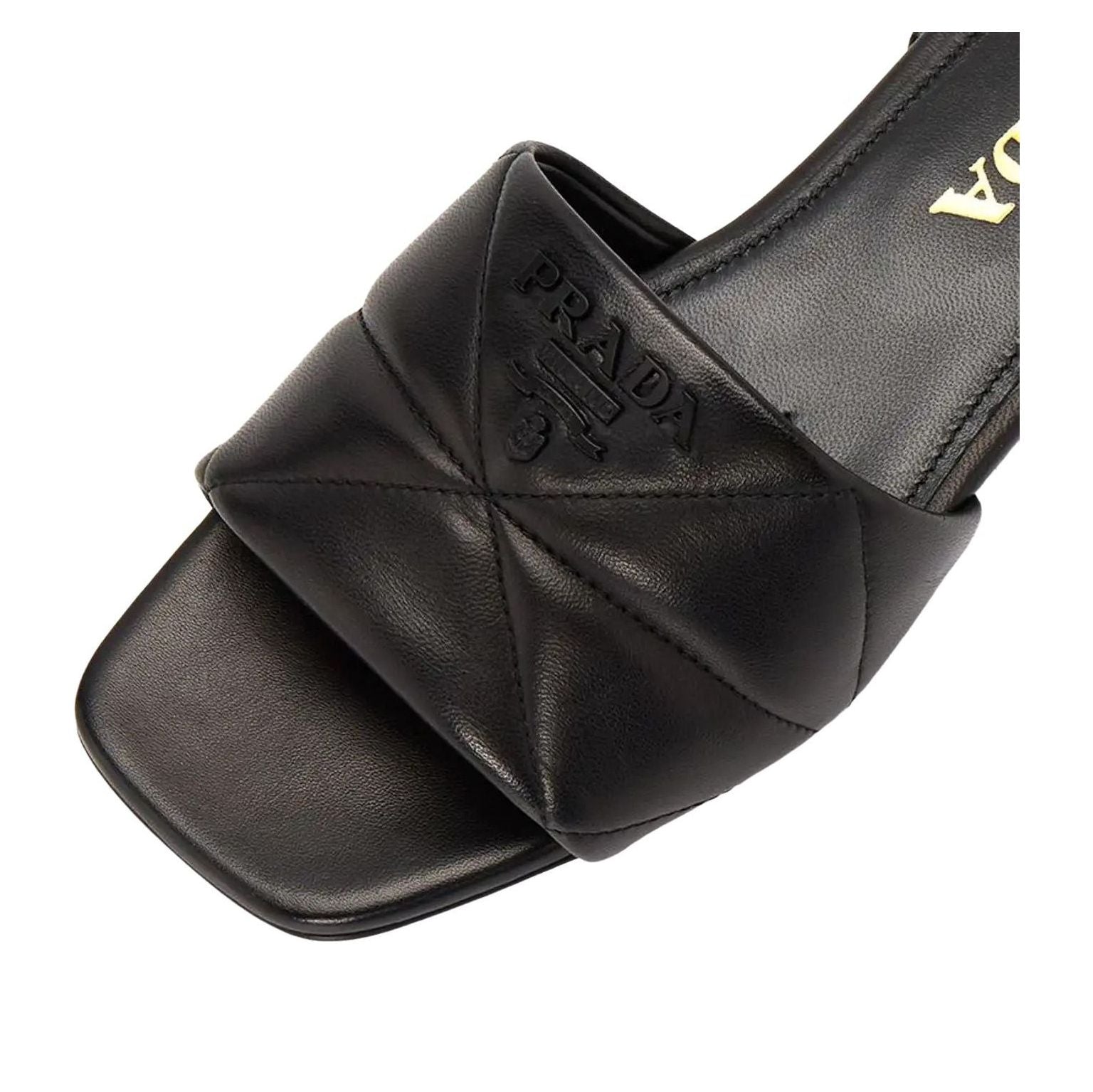 (WMNS) PRADA SS24 Quilted Nappa Leather Sabots 'Black' 1XX583-038-F0002-B010