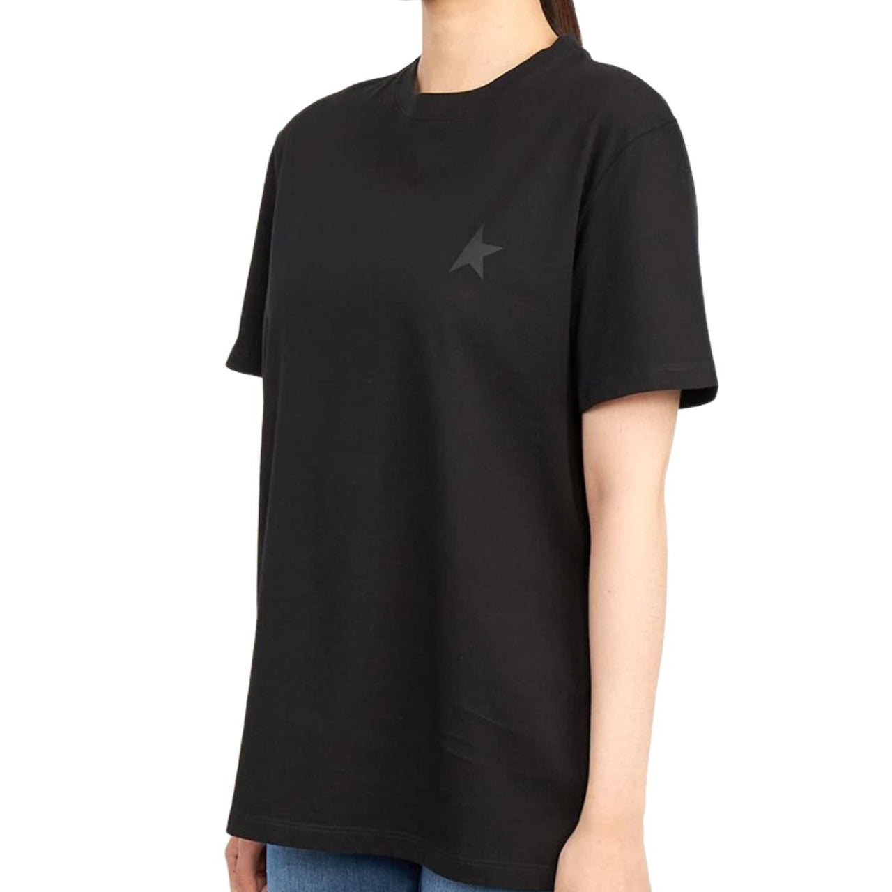 (WMNS) Golden Goose Short Sleeve T-Shirt 'Black' GWP01220-P000593-90100