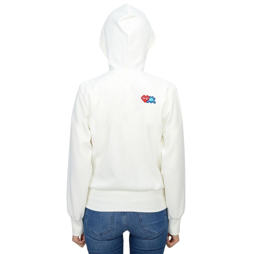 (WMNS) COMME des GARCONS PLAY FW25 x Invader Zipped Hoodie 'White' AZ-T333-051-3