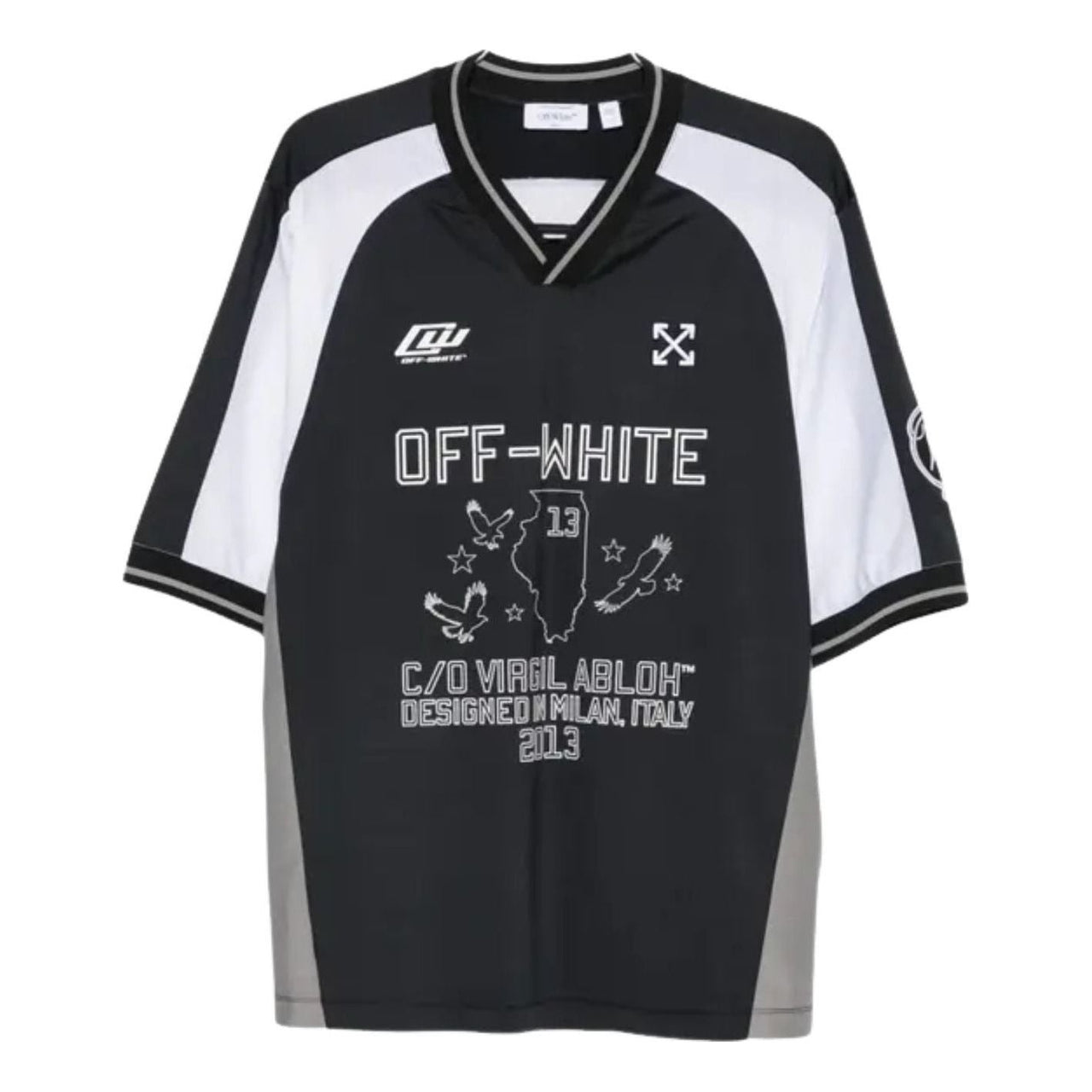 Off-White Eagle Team T-Shirt 'Black' OMAD013S26JER0010001