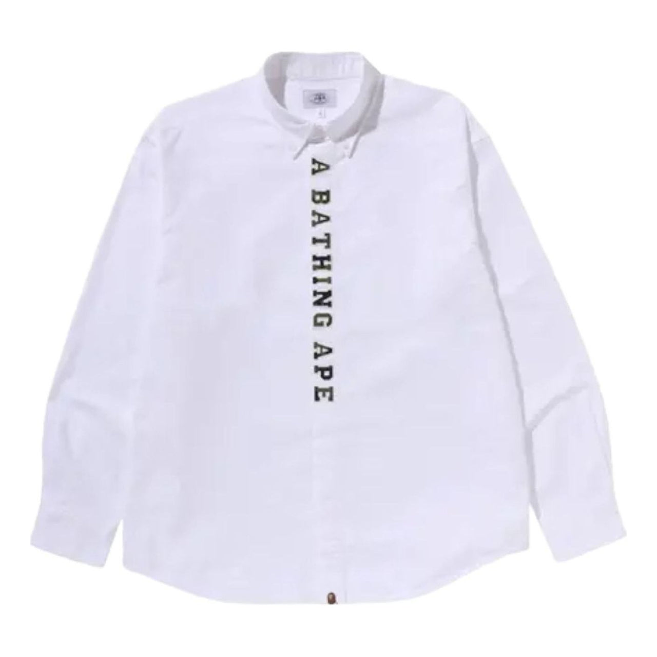 A Bathing Ape 1st Camo Applique Oxford Long-Sleeve Shirt 'White' 1M30-131-309-WHITE