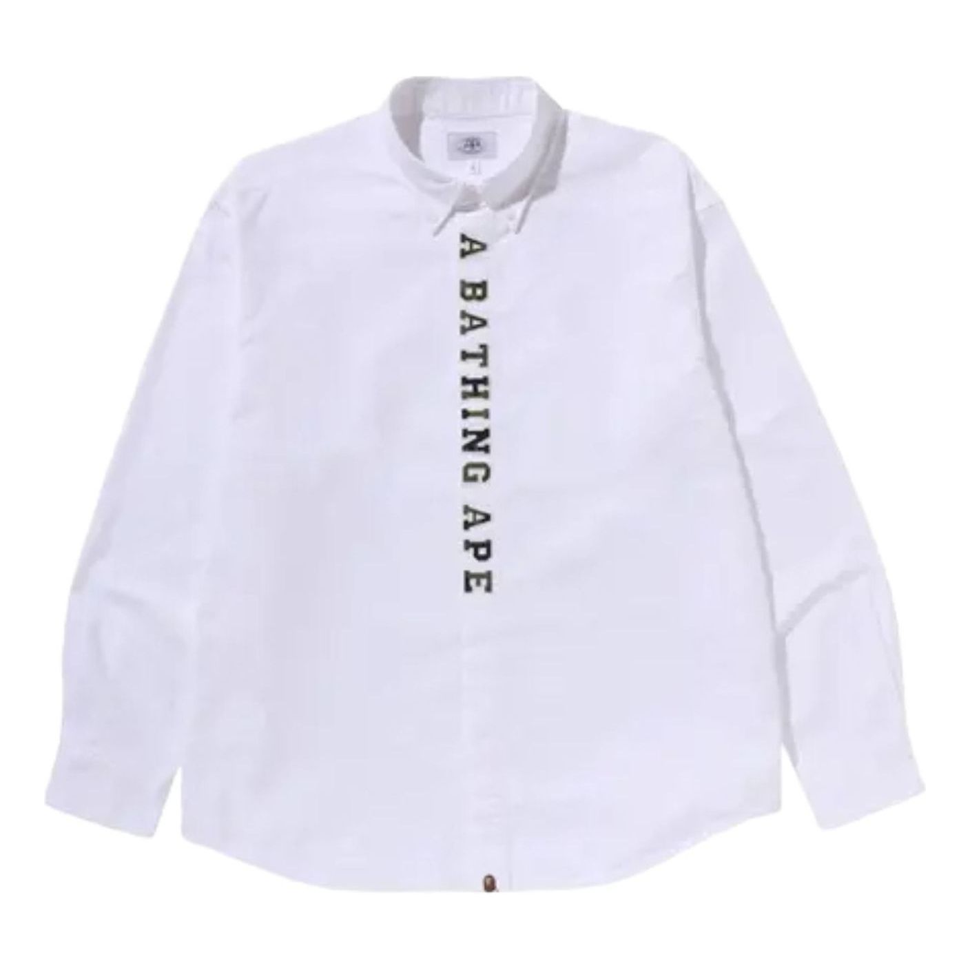 A Bathing Ape 1st Camo Applique Oxford Long-Sleeve Shirt 'White' 1M30-131-309-WHITE