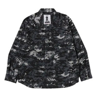 A Bathing Ape Multi Pixel Camo Military Shirt 'Black' 1M30-131-002-BLACK