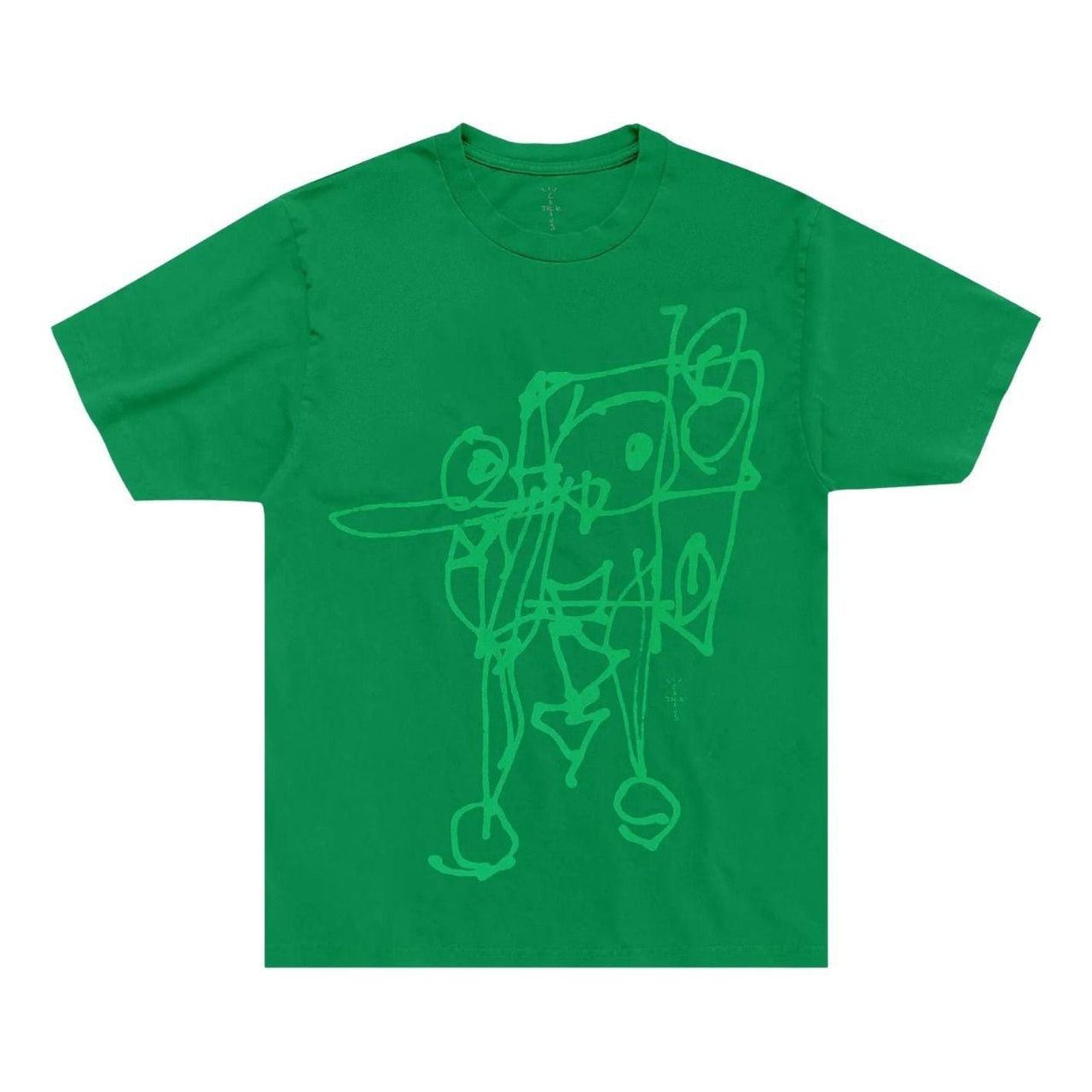 Cactus Jack by Travis Scott x Spongebob Doodlebob T-Shirt 'Green' 01945-10004CJBTSX-GREE-153