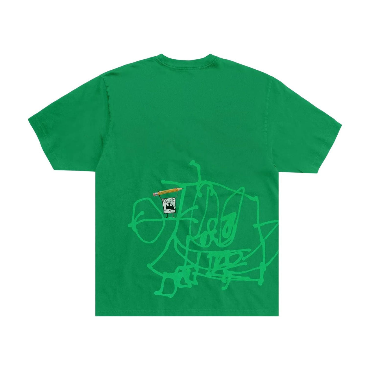 Cactus Jack by Travis Scott x Spongebob Doodlebob T-Shirt 'Green' 01945-10004CJBTSX-GREE-153