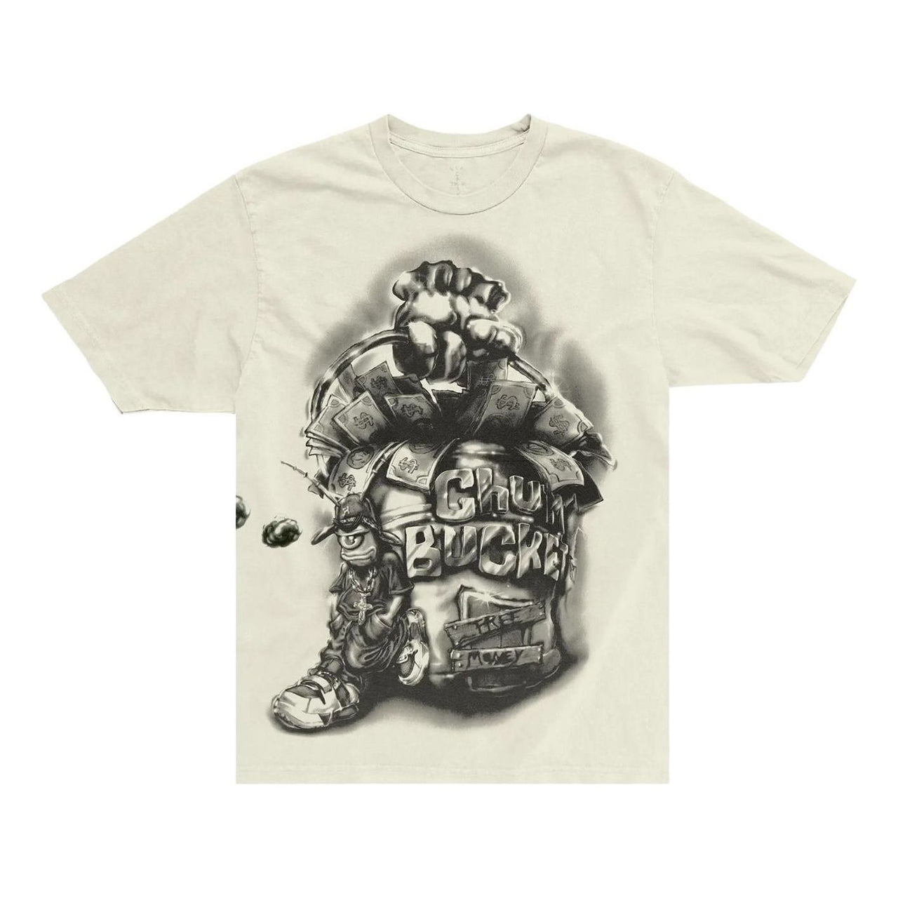 Cactus Jack by Travis Scott x Spongebob Chum Bucket T-Shirt 'White' 01945-10004CJBTSX-WHIT-727