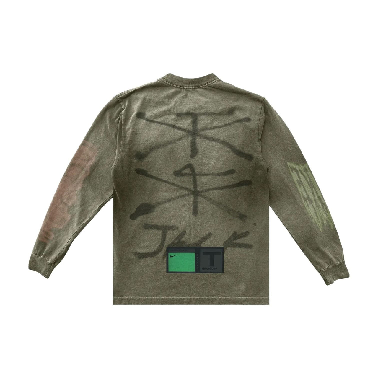 Cactus Jack by Travis Scott x Nike T-Rexx Logo Long-Sleeve T-Shirt 'Green' 01945-10004CJBTSX-GREE-556