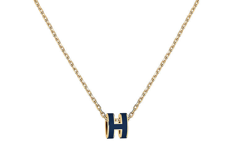 HERMES POP H Collection Gold-Plated Necklaces Women's