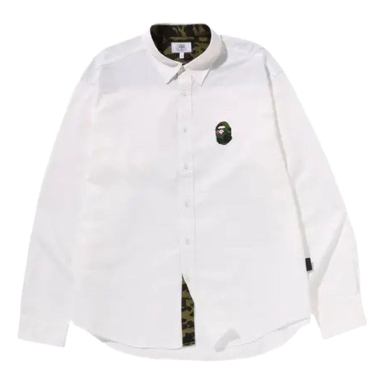 A Bathing Ape 1st Camo One Point Relaxed Fit Shirt 'White' 1M30-131-005-WHITE