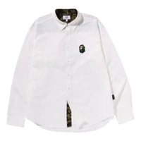 A Bathing Ape 1st Camo One Point Relaxed Fit Shirt 'White' 1M30-131-005-WHITE