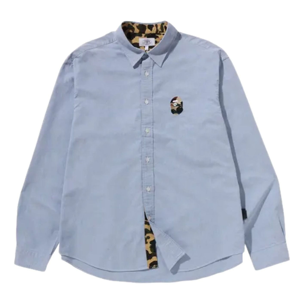 A Bathing Ape 1st Camo One Point Relaxed Fit Shirt 'Sax' 1M30-131-005-SAX