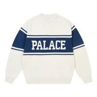 Palace College Stripe Knit 'White' P30KW046