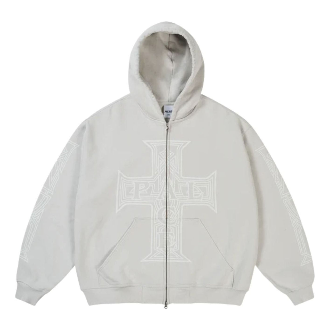 Palace Y So Cross Pigment Hoodie 'Concrete Grey' P30CS226