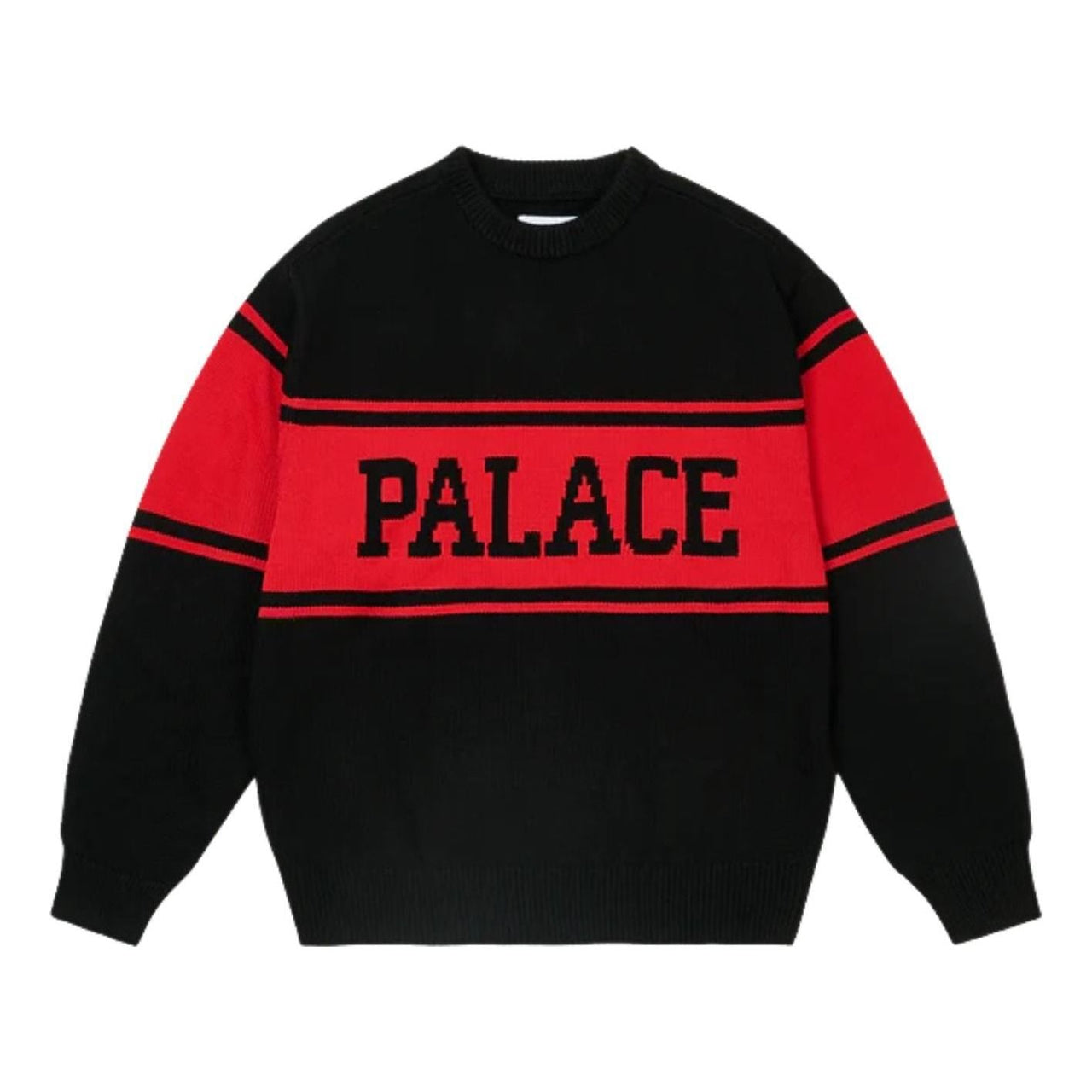 Palace College Stripe Knit 'Black' P30KW048