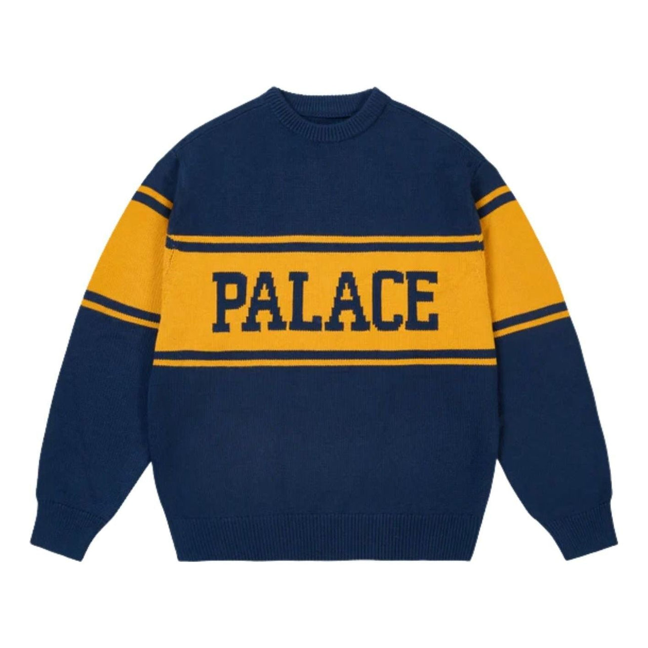 Palace College Stripe Knit 'Navy' P30KW047