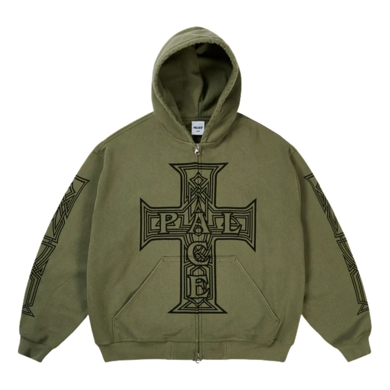 Palace Y So Cross Pigment Hoodie 'The Deep Green' P30CS227