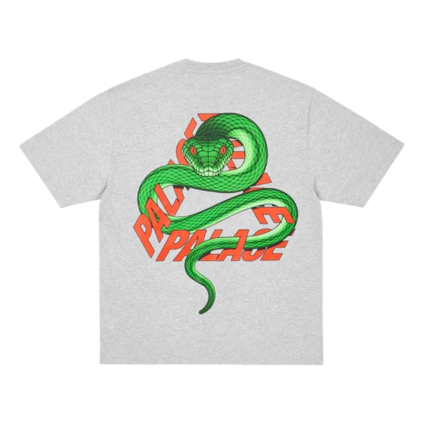 Palace Snakey P3 T-Shirt 'Grey Marl' P30TS388