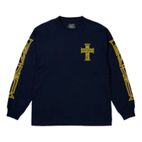Palace Y So Cross Long-Sleeve T-Shirt 'Navy' P30LS006