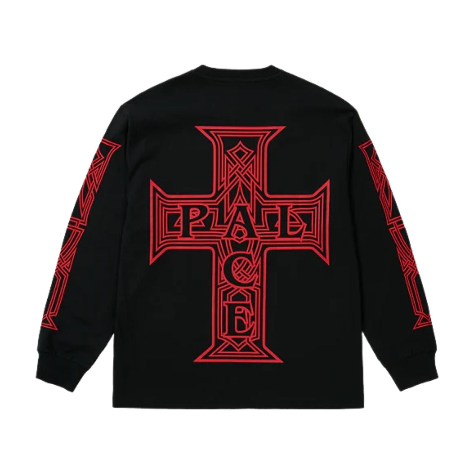 Palace Y So Cross Long-Sleeve T-Shirt 'Black' P30LS003