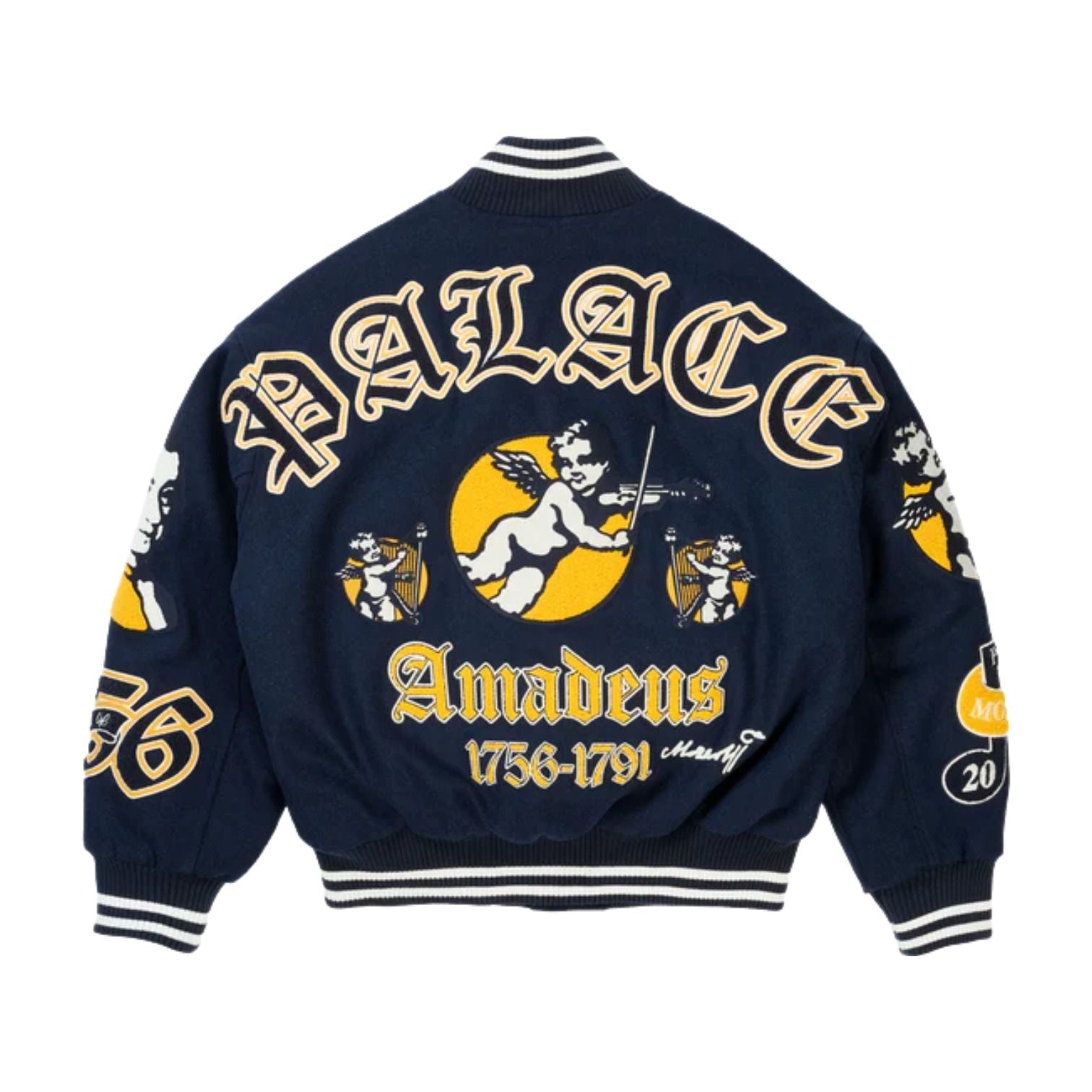 Palace Wolfgang Varsity Jacket 'Navy' P30JK173