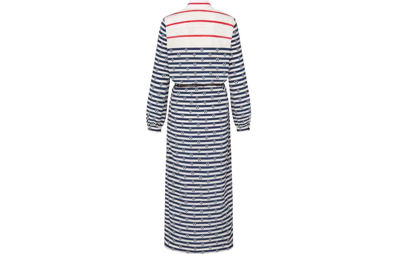 LOUIS VUITTON Long-Sleeved Dresses Women's Blue