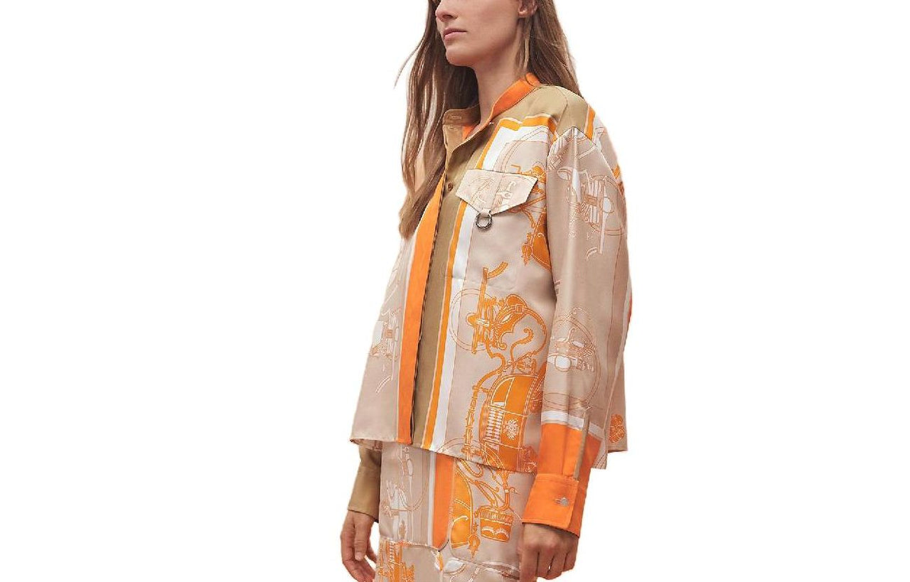 HERMES Shirts Women's Beige