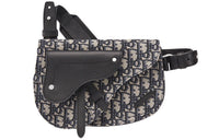 DIOR Saddle Cow Leather Saddle Bag, Fanny Pack, Shoulder Bag, Crossbody Bag Regular Men's Beige/Black