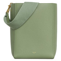 CELINE Soft Calfskin Bucket Bag Portable Crossbody Bag Shoulder Bag Women's Green
