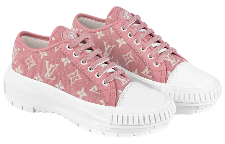 LOUIS VUITTON Squad Sneakers 'Pink Monogram' Women's