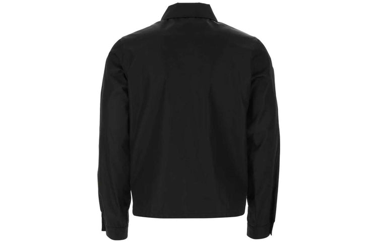 PRADA Triangle Logo Zipped Shirt