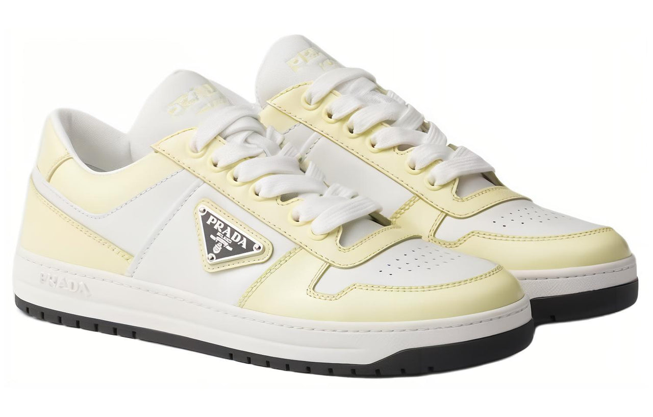 PRADA Downtown Low Top Skateboard Shoes Women's Yellow
