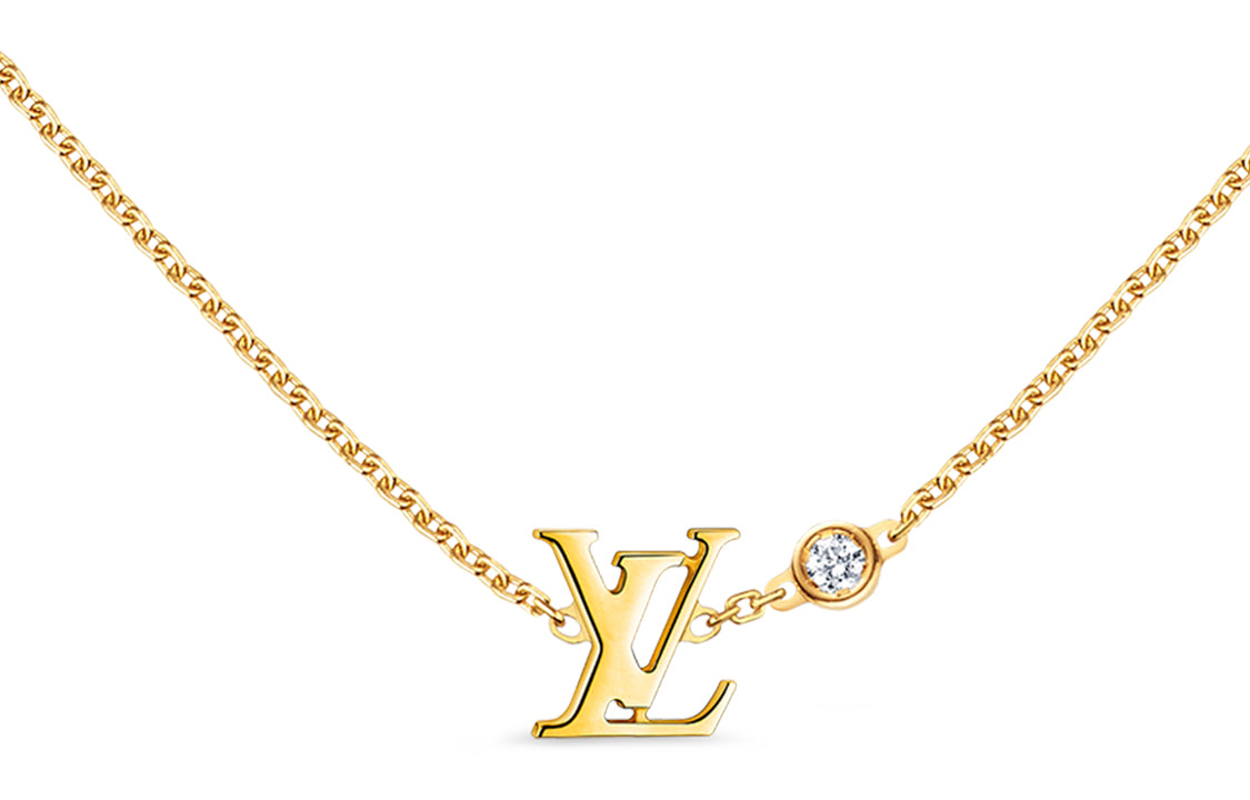LOUIS VUITTON Idylle Blossom Lv Pendant Yellow Gold And Diamond