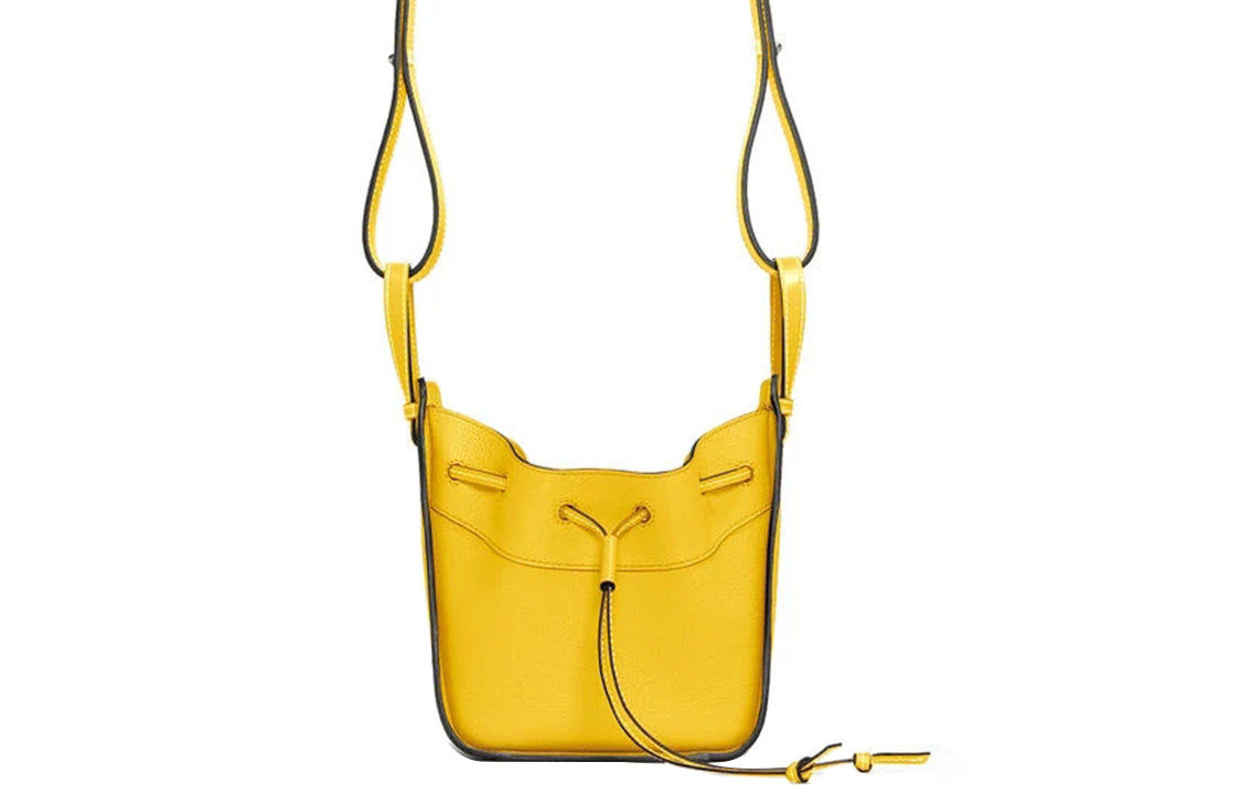 LOEWE Hammock Soft Grain Calfskin Hammock Bag, Handbag, Shoulder Bag, Crossbody Bag Mini Women's Yellow