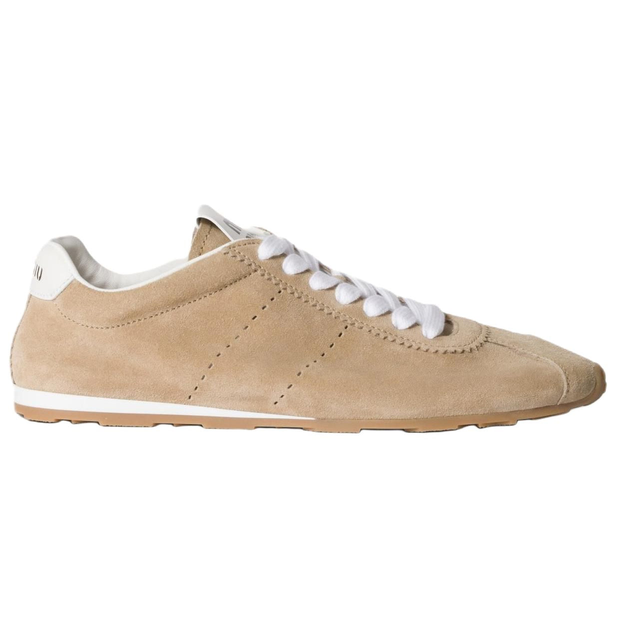 MIU MIU Plume Low Top Casual Shoes Women's Beige