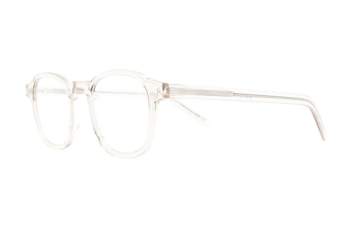 SAINT LAURENT Eyeglass Frames Men Light Beige