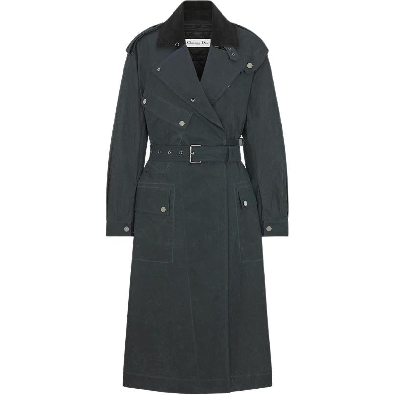 DIOR SS25 Trench Coat Men's Navy