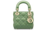 DIOR Lady Dior Sheepskin Dior Bag Crossbody Bag Shoulder Bag Handbag Extra Mini Women's Mint Green