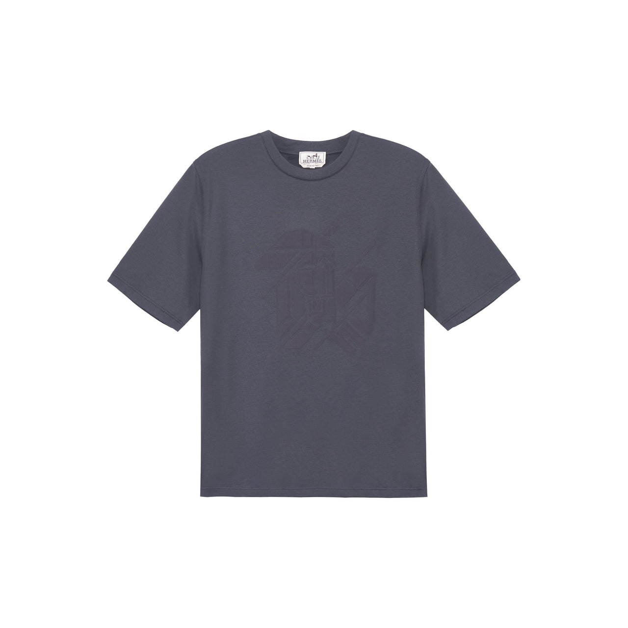 HERMES SS23 T Shirt Men's Lead Gray
