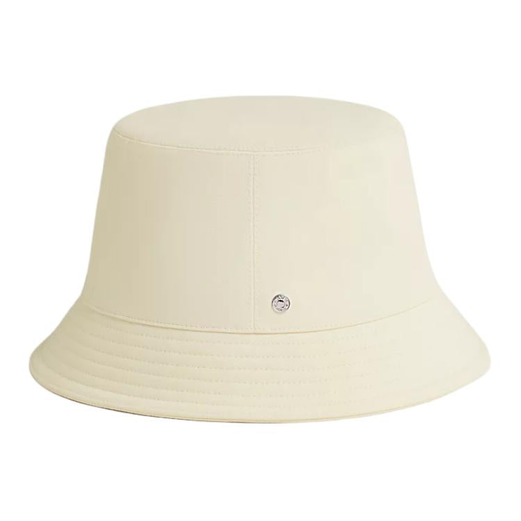 HERMES Viscose Bucket Hats Unisex White