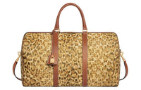 CELINE Cow Leather Handbag Shoulder Bag Crossbody Bag Travel Bag Large Size Women's Brown And Yellow