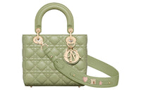 DIOR Lady DiorMy ABCDior Sheepskin Daisie Bag Shoulder Bag Crossbody Bag Handbag Small Size Women's Dreamy Green