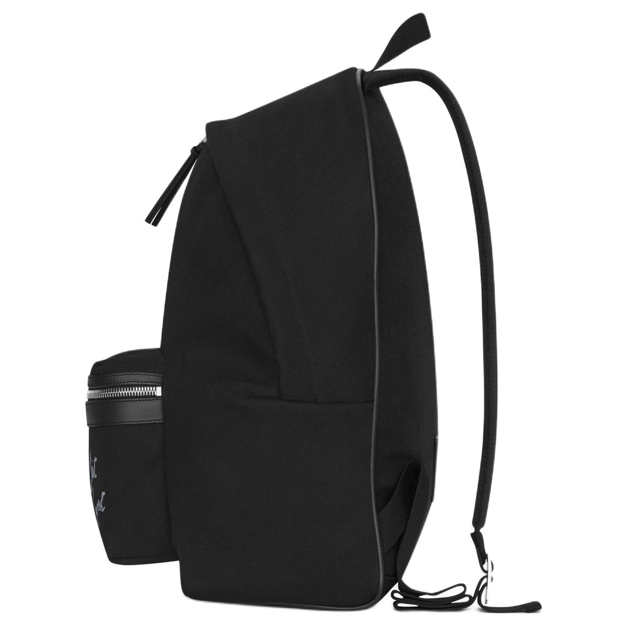 SAINT LAURENT City Cotton Backpack Women's Black