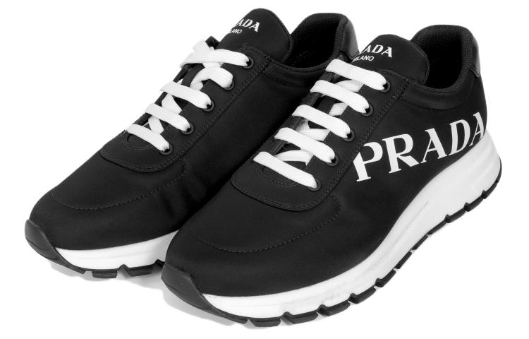PRADA Low-Top Casual Shoes Women's Black White