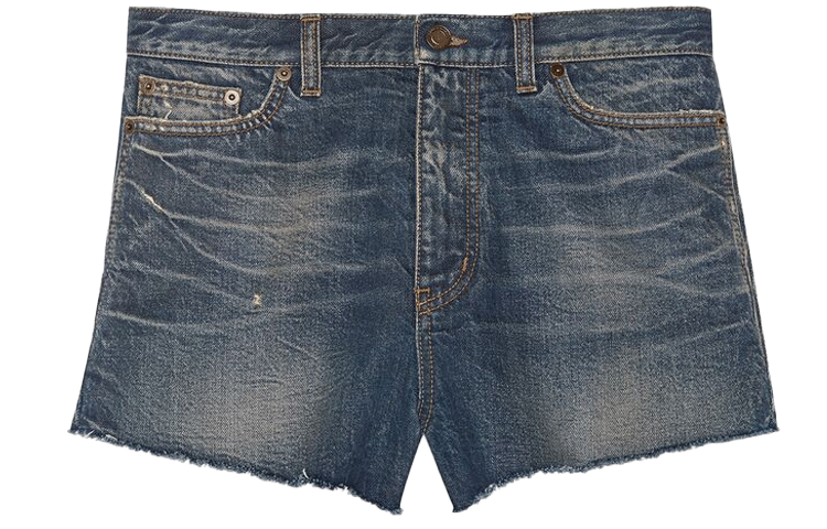 SAINT LAURENT Casual Shorts Men Blue Moon