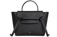 CELINE Belt Grained Calfskin Catfish Bag, Handbag, Shoulder Bag, Crossbody Bag, Handbag Micro Women's Black